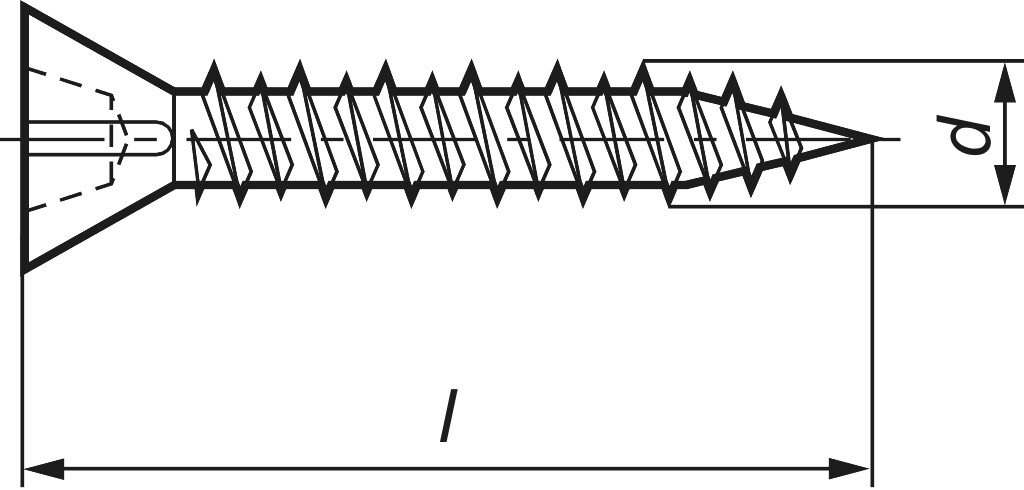 Fermacell-Schrauben  3,9 x 45  St phosphatiert, für Gipsfaserplatten
