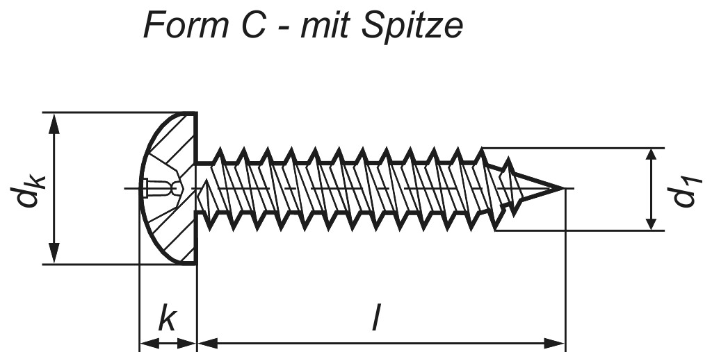 DIN 7981  4,2 x 16  C-H  A2