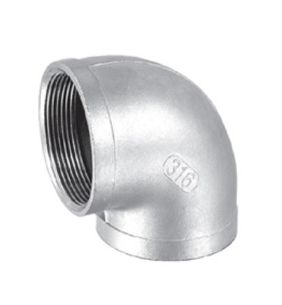 Winkel  90 Grad    3/8" Edelstahl  A4 , i/i-Gewinde