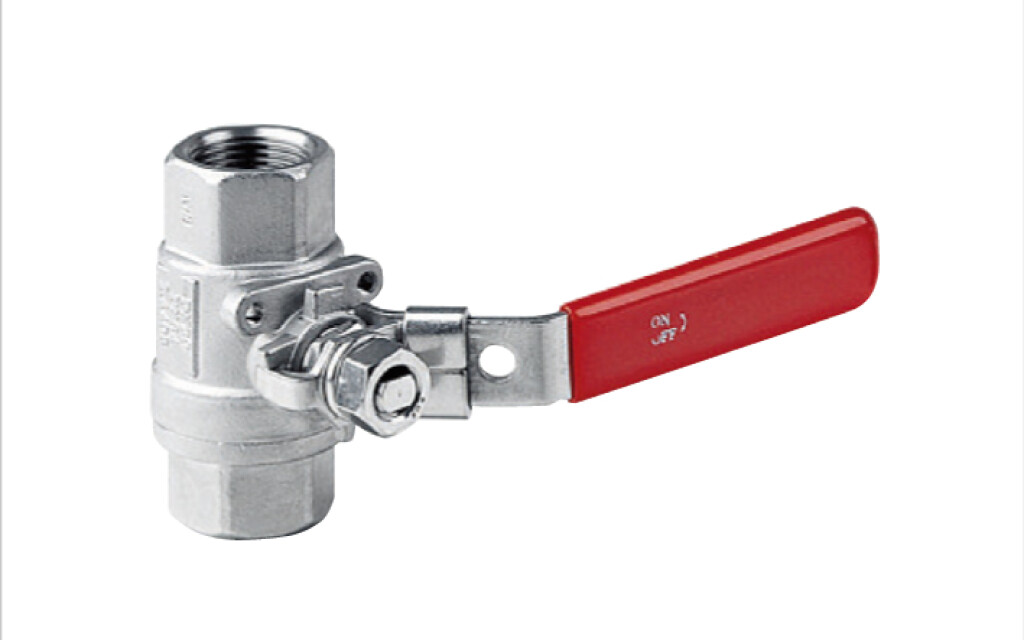 Muffenkugelhahn red. Durchg.   1/4" Typ 300 1t. Edelstahl 1.4408/1.4401