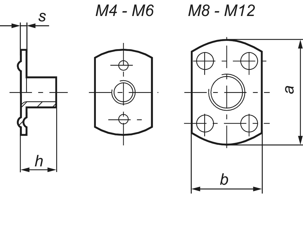 "L"-Anschweissmutter  AM  8 x 11 Stahl blank