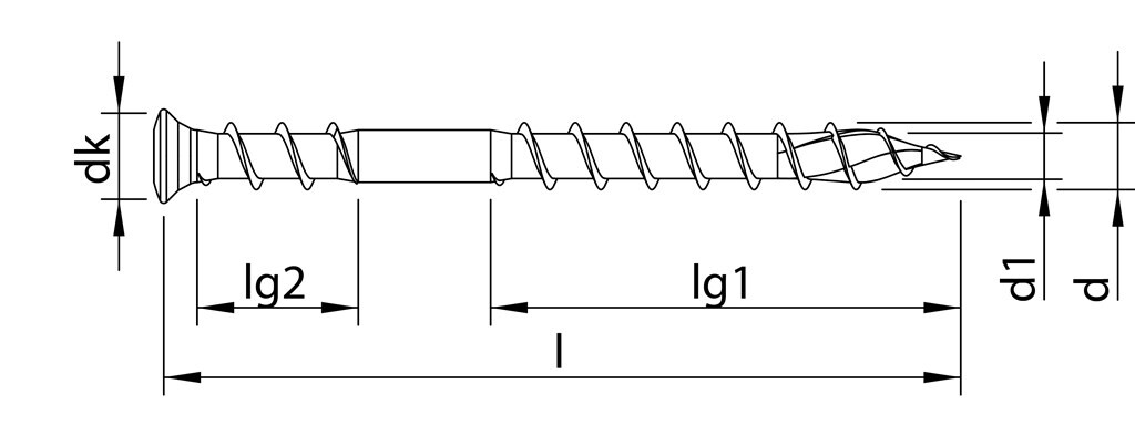HECO-TOPIX 5 x 60 I-STERN A2 TX 20 Terr.Belagschr. LIKO m. UK Gew.