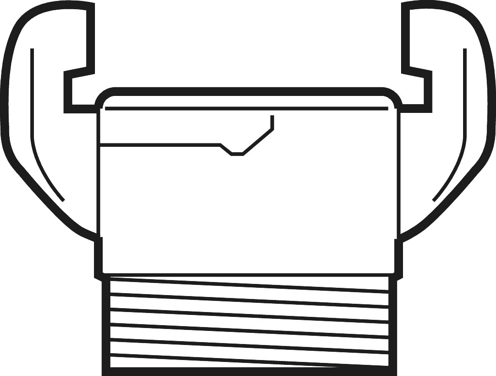110A Ms-  Gewindest.   1/2" Fabr.GeKa mit Außengewinde