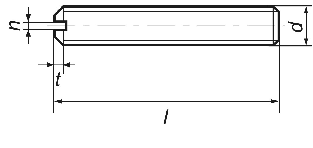 DIN 551  M   4 x  5   14H