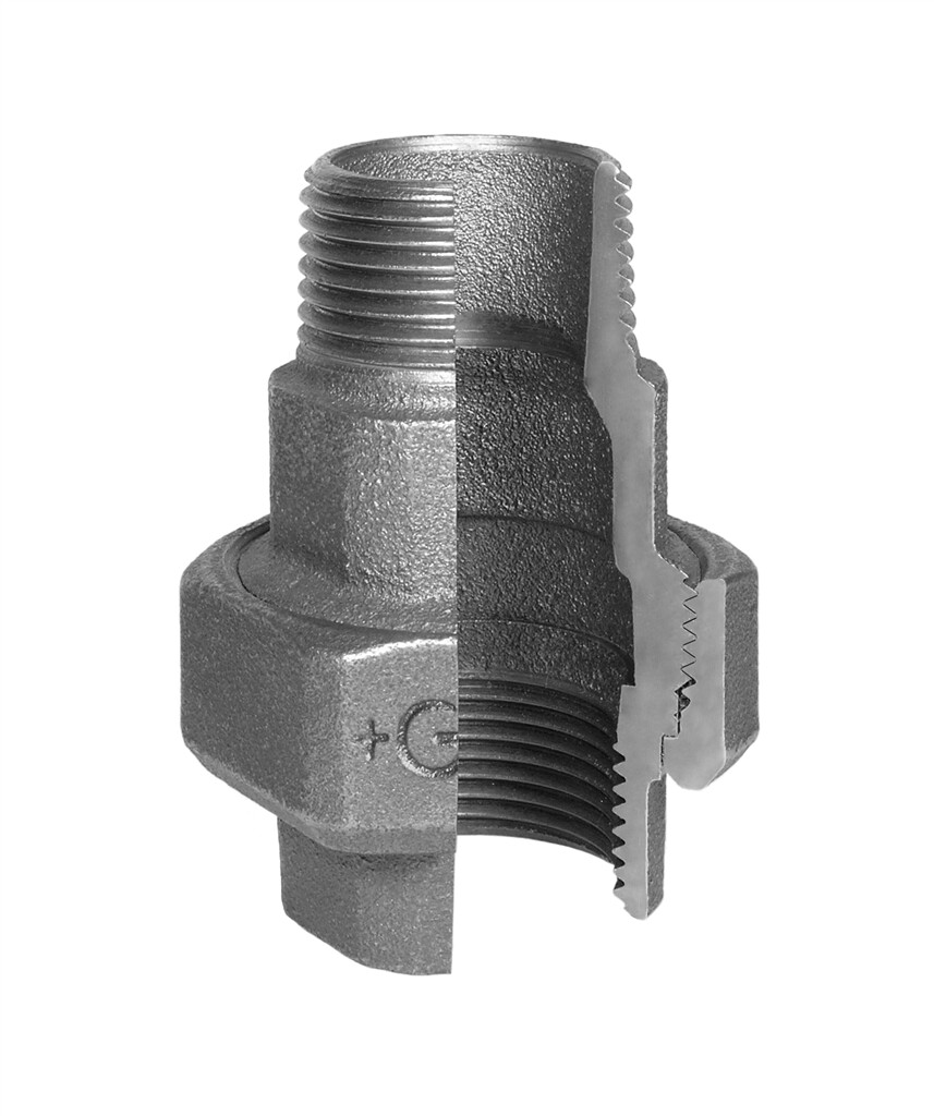 GF  335  Verschraubung   1/2" schwarz