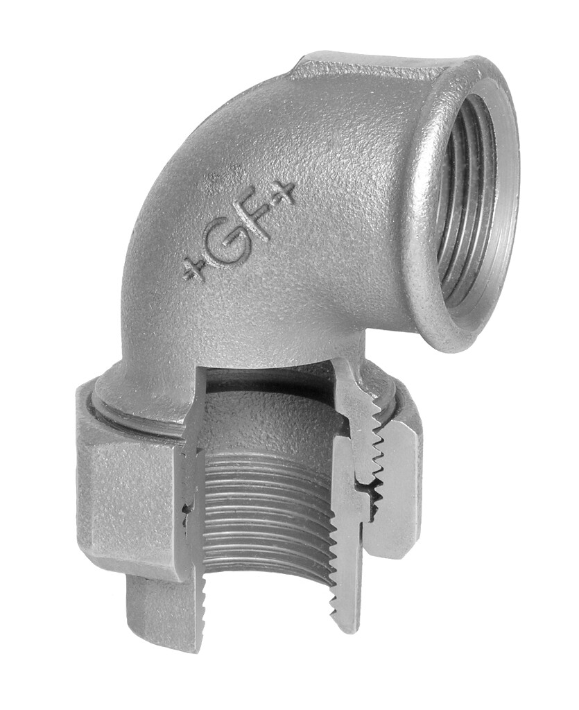 GF  96  Winkelver.    1/2" schwarz