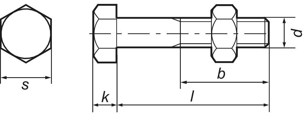 DIN 601  M  18 x 110 Mu  St verzinkt