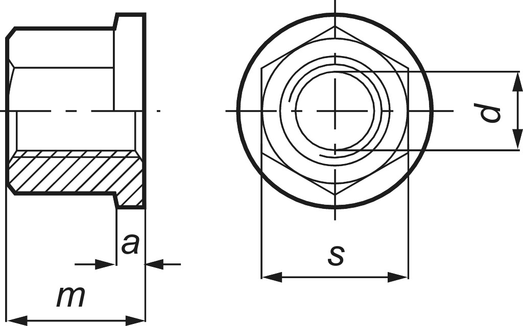 DIN 6331  M 30  Güte 10