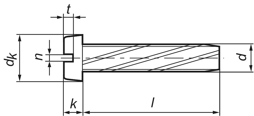DIN 7513  BE M    5 x 16  St verzinkt     (Kopf: nach DIN 84)