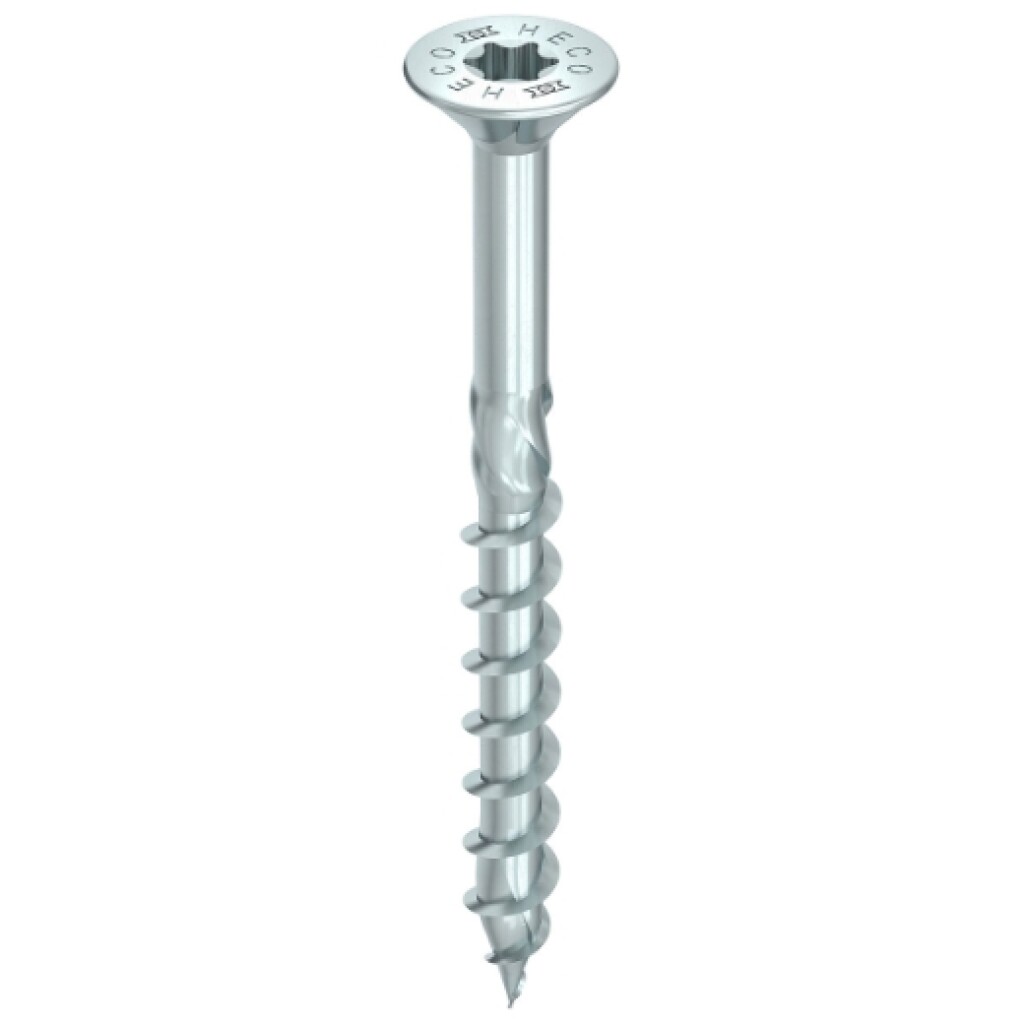 HECO-TOPIX-plus 6,0 x 150 HD-30 Teilgewinde Senkkopf m.Fräst. verzinkt blau A3K