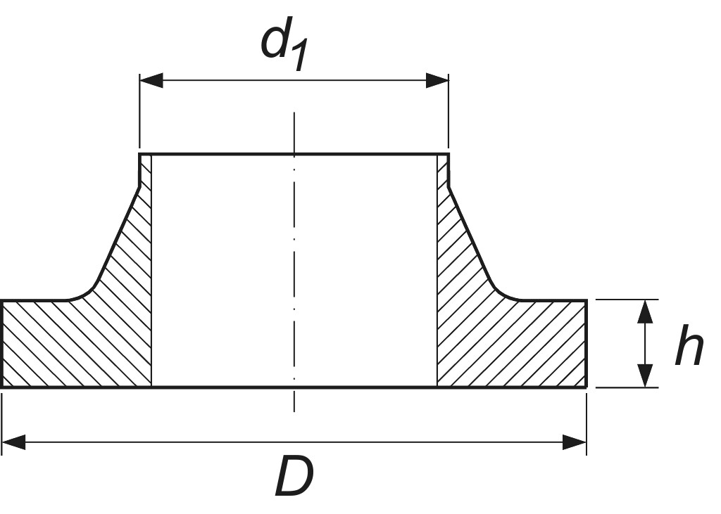 DIN 2673  B DN 200/ 219,1  RSt37-2  Vorschweißbunde,PN 10