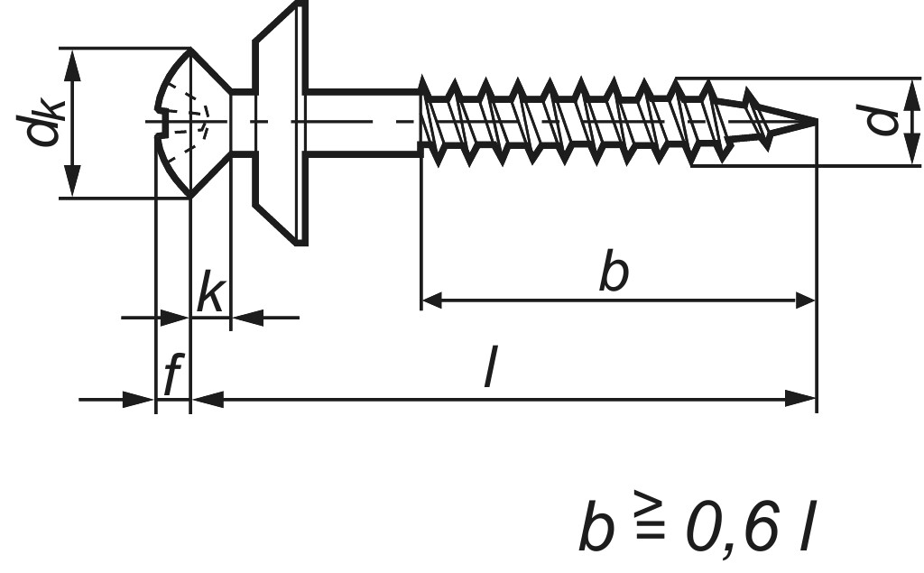 Spenglerschrauben 4,5 x 25  A2 mit Scheibe 19mm