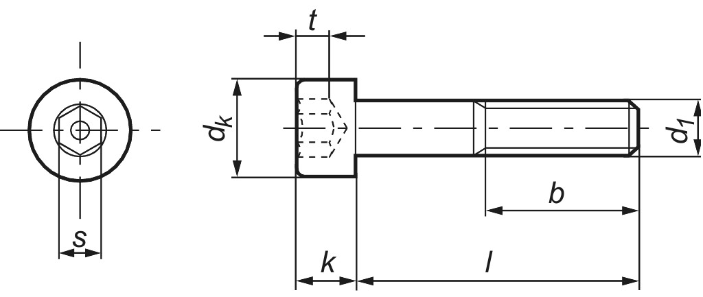 DIN 912  M   4 x  14 10.9