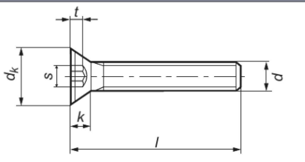 ISO 10642  M 10 x  20  A4 Vollgewinde