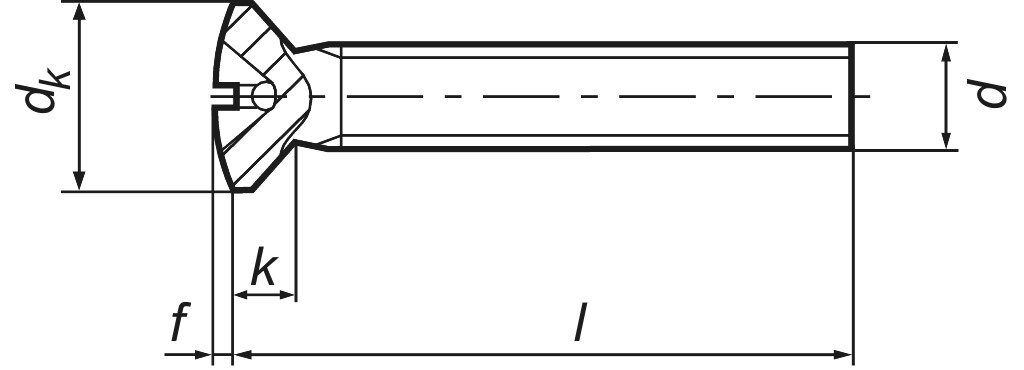 DIN 966  AM  8   x 35  4.8 verzinkt