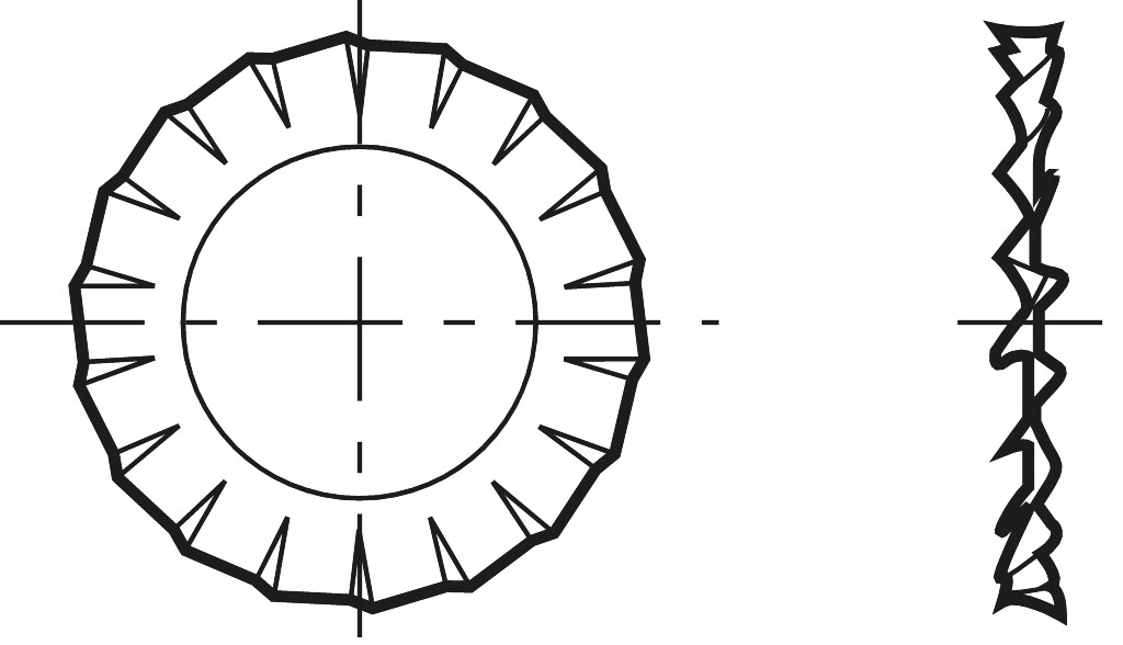 DIN 6798 A  2,7 Fdst verzinkt