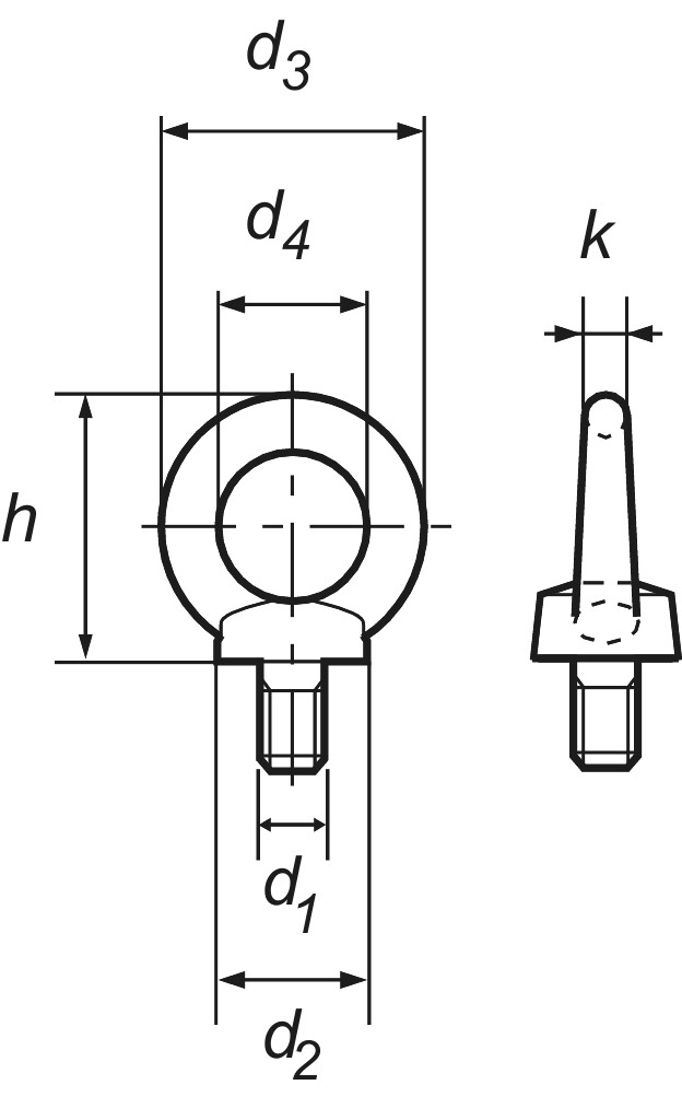 DIN 580  M 48  Güte C15E
