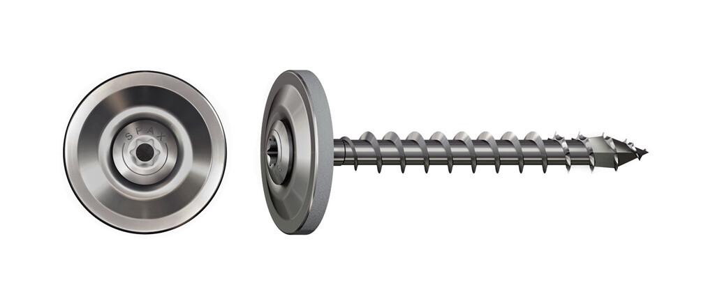 Spenglerschrauben 4,5 x 25  A2 mit Scheibe 19mm