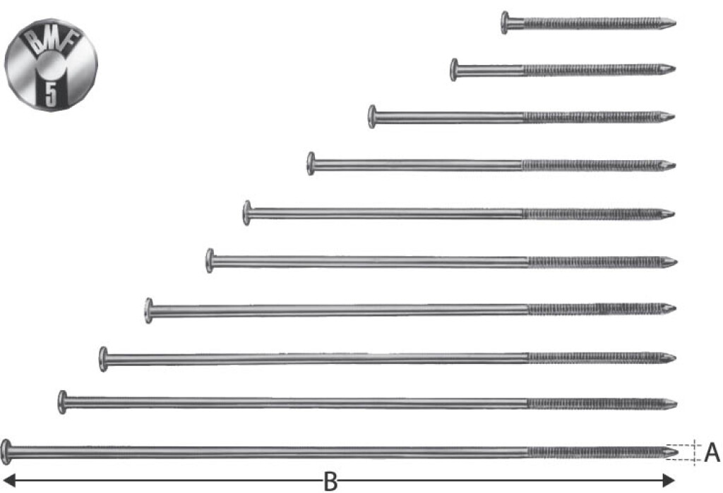 Sparrennägel verzinkt  6,0 x 280